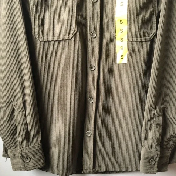 NWT 32 DEGREES HEAT Men’s Corduroy Chimera Lightweight Overshirt size Small - Picture 10 of 16